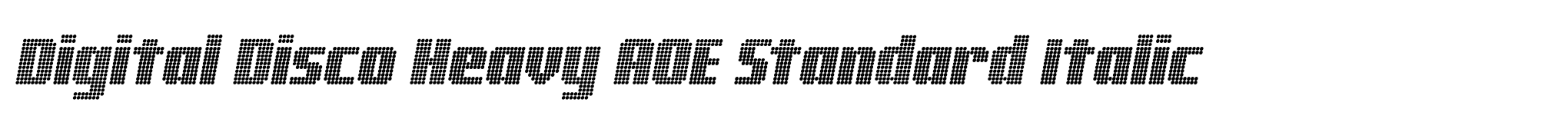 Digital Disco Heavy AOE Standard Italic image